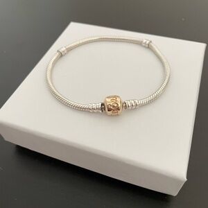 Pandora 14 and silver 7.5 bracelet